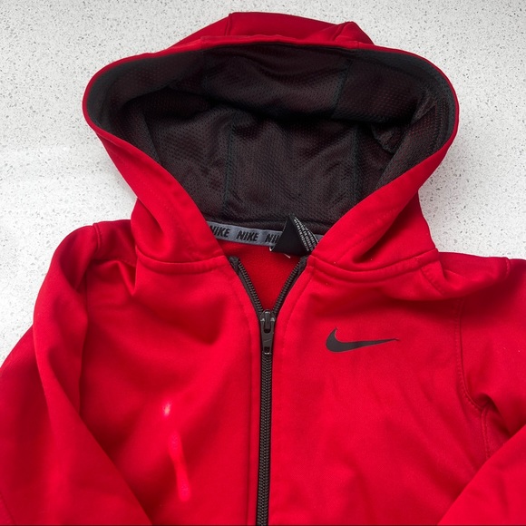 3T Nike Red Dri-Fit Zippered Jacket - Picture 4 of 5